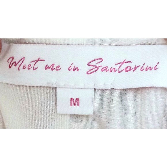 NEW Meet Me In Santorini Pull On Shorts Elastic Waist Bright Swirl Print Sz M - Picture 2 of 5